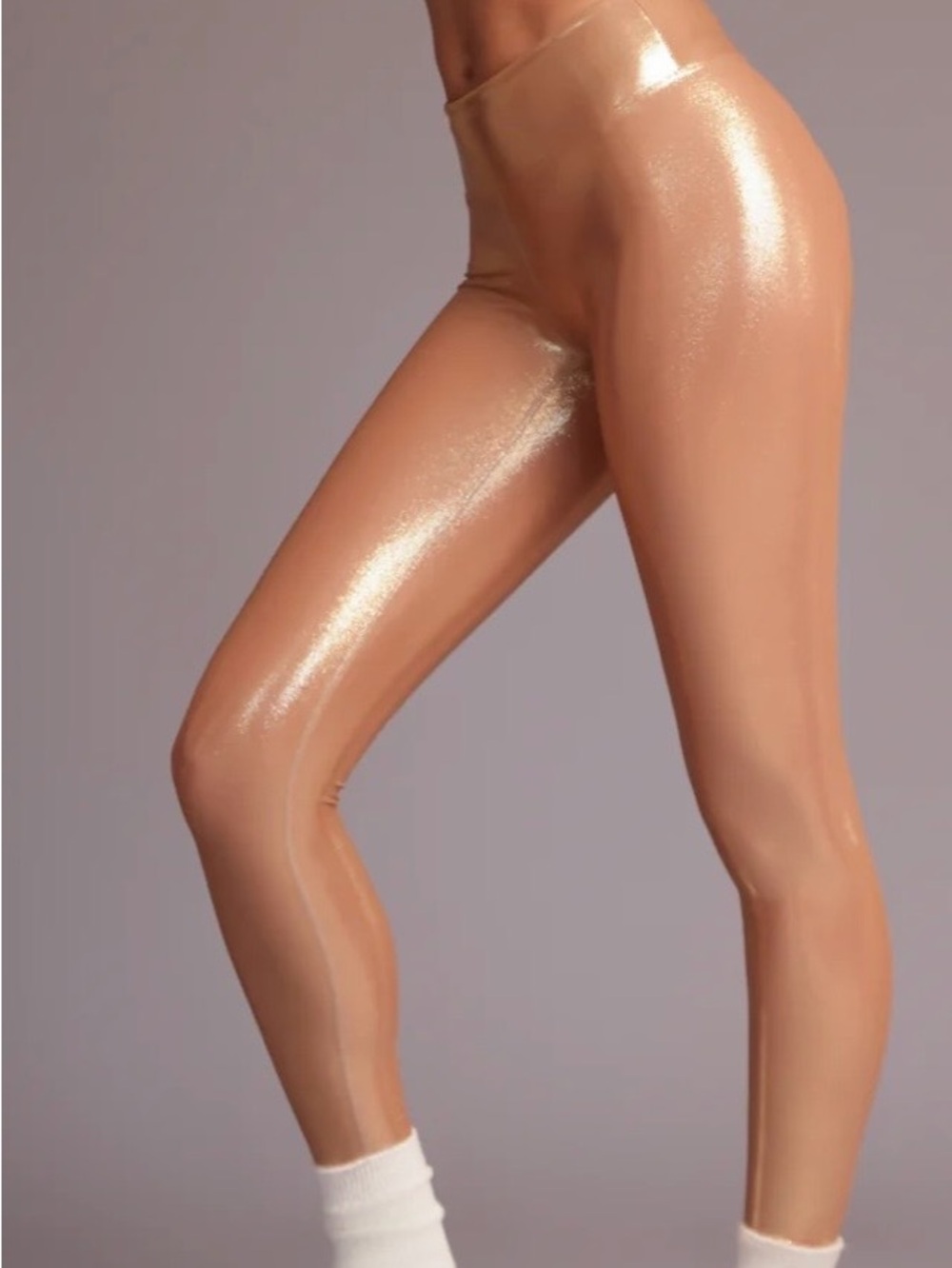 Heroine Sport MARVEL LEGGING [AMBER GLOW] Small - GORGEOUS - like shiny skin